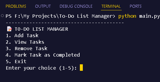To-Do List Manager